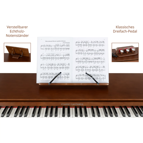 Classic Cantabile DP-730 Digital Piano Walnut