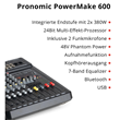 Pronomic Powermake 600 Power Mixer with Wireless Microphones